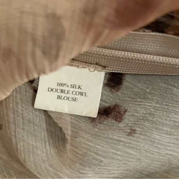 Chaiken leopard double cowl sleeveless blouse - Picture 6 of 7